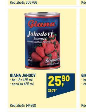 Makro Giana jahody nabídka