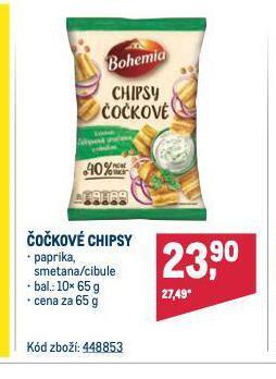 Makro Čočkové chipsy nabídka