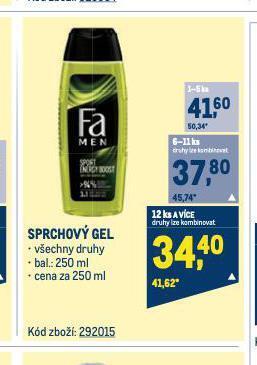 Makro Fa sprchový gel nabídka