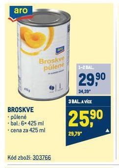 Makro Broskve nabídka