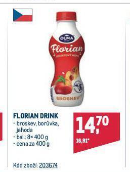 Makro Florian drink nabídka