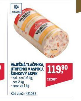 Makro Vaječná tlačenka nabídka