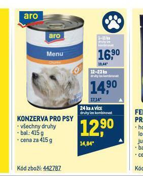 Makro Konzerva pro psy nabídka