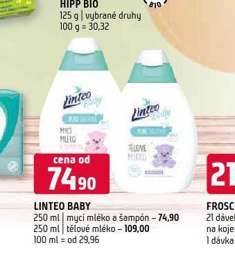 Linteo baby mycí mléko a šampon