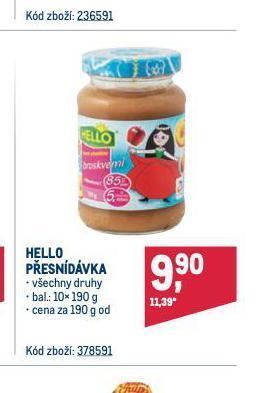 Makro Hello přesnídávka nabídka