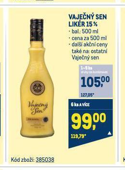 Makro Vaječný sen likér nabídka