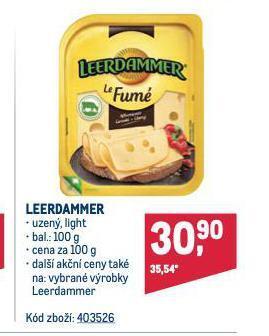 Makro Leerdammer sýr nabídka