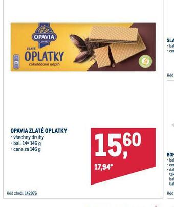 Makro Opavia zlaté oplatky nabídka