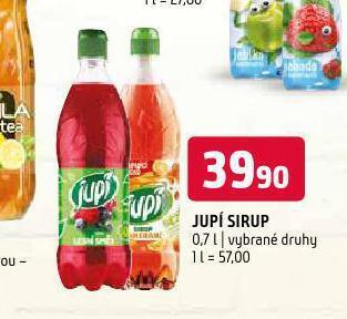 Terno Jupí sirup nabídka