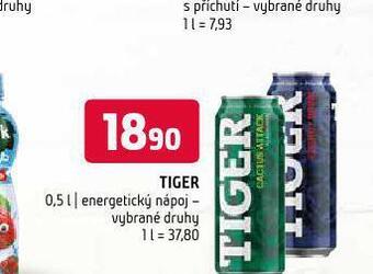 Terno Tiger energetický nápoj nabídka