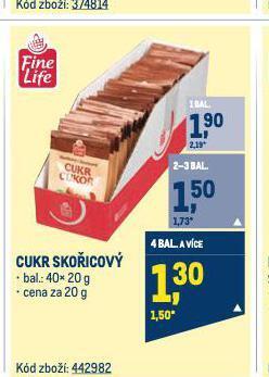 Makro Cukr skořicový nabídka