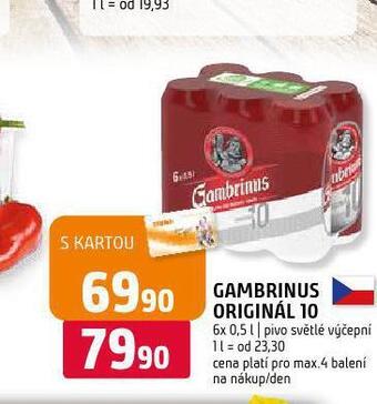 Terno Pivo gambrinus originál nabídka