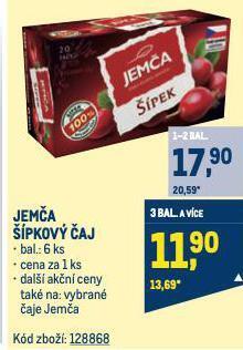 Makro Jemča čaj nabídka