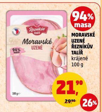 Penny Market Moravské uzené nabídka