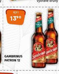 Terno Pivo gambrinus patron 12 nabídka