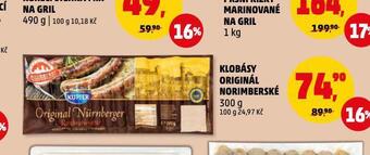 Penny Market Klobásy originál norimberské nabídka
