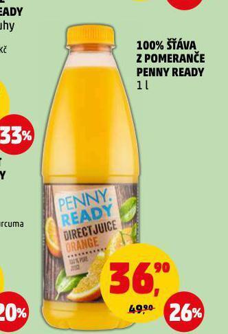 Penny Market 100% šťáva z pomeranče nabídka