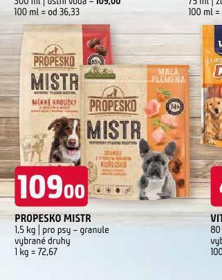 Terno Propesko mistr granule pro psy nabídka