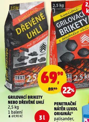 Penny Market Grilovací brikety nabídka