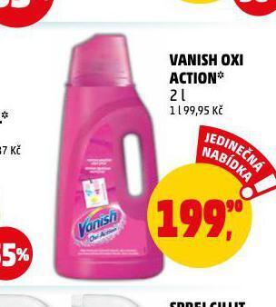 Penny Market Vanish oxi action na skvrny nabídka
