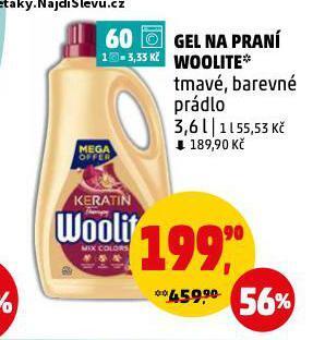 Penny Market Woolite prací gel nabídka