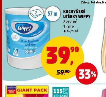 Penny Market Kuchyňské utěrky wippy nabídka