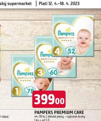 Terno Pampers dětské plenky nabídka