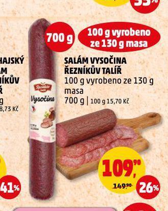 Penny Market Salám vysočina nabídka