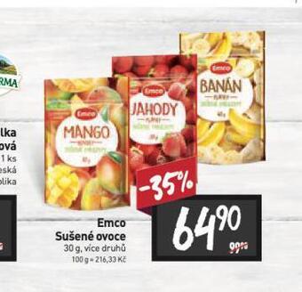 Billa Emco sušené ovoce nabídka