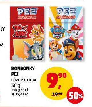 Penny Market Bonbonky pez nabídka