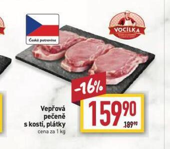 Billa Vepřová pečeně s kostí nabídka