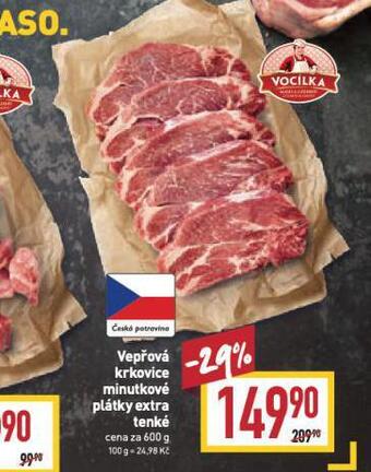 Billa Vepřová krkovice nabídka