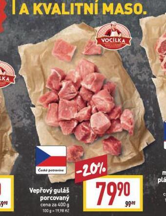 Billa Vepřový guláš nabídka