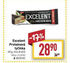 Billa Excelent proteinová tyčinka nabídka