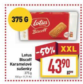 Billa Lotus biscoff sušenky nabídka