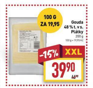 Billa Gouda sýr nabídka
