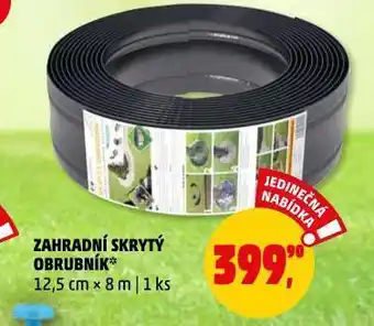 Zahradní skrytý obrubník