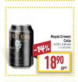 Billa Royal crown cola nabídka