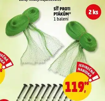 Síť proti ptákům
