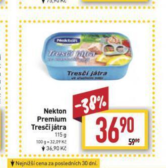 Billa Nekton tresčí játra nabídka