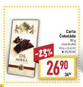 Billa Carla čokoláda nabídka