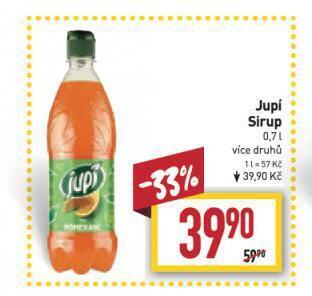 Billa Jupí sirup nabídka