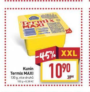 Billa Kunín termix nabídka