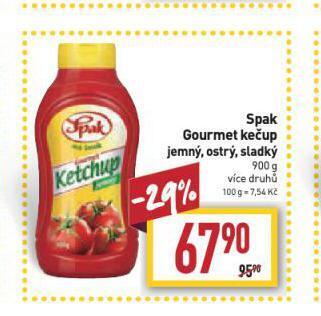 Billa Spak kečup nabídka
