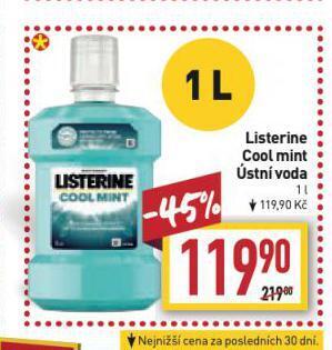Billa Listerine ústní voda nabídka