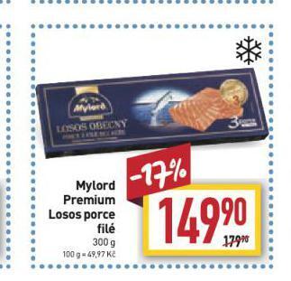 Billa Mylord premium losos nabídka