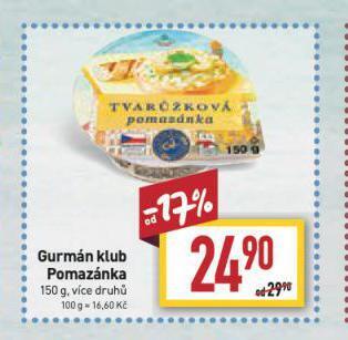 Billa Gurmán klub pomazánka nabídka
