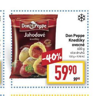 Billa Don peppe knedlíky ovocné nabídka