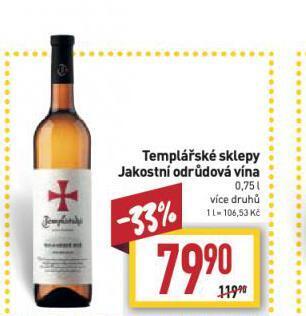 Billa Templářské sklepy nabídka