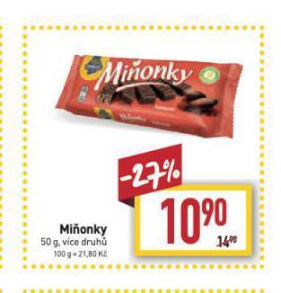 Billa Miňonky nabídka